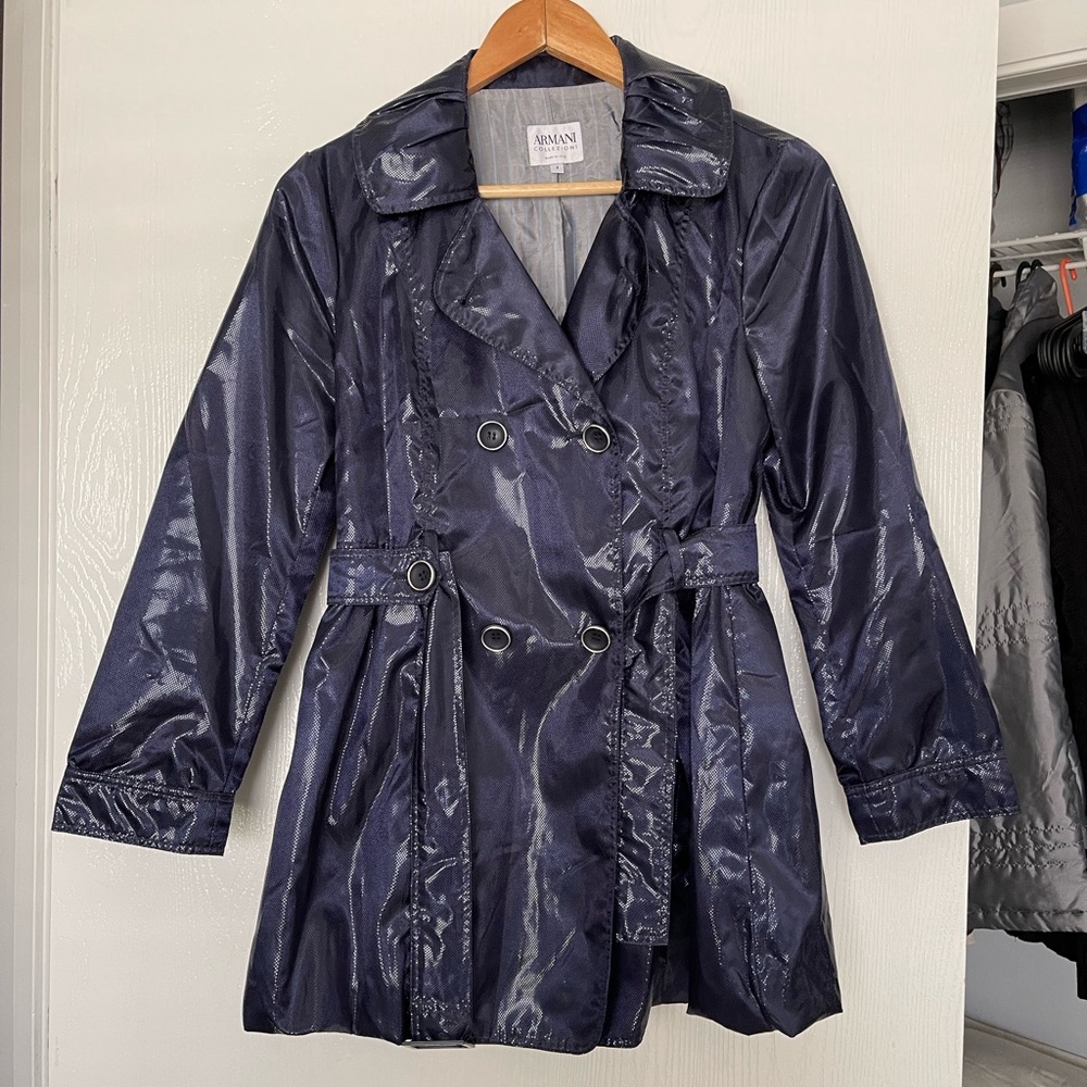 Authentic Armani Collezioni Bubble Hem Trench